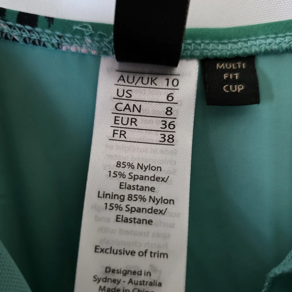 Nip Tuck Swim Green Floral Swimsuit - Picture 4 of 4